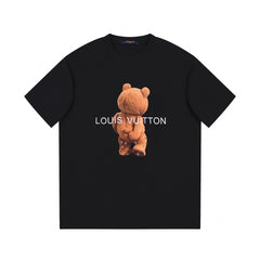 Bear print fashion t-shirt