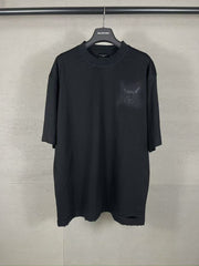 Classic pattern graffiti embroidery t-shirt