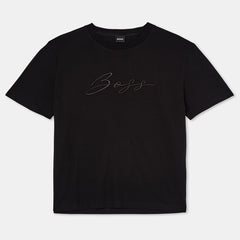 Classic Letter Embroidery Print Short Sleeve T-Shirt