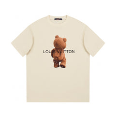 Bear print fashion t-shirt