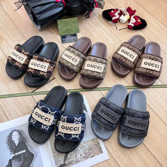 Embroidery Vintage Embossed Slippers