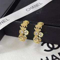 Diamond Elegant Hoop Earrings