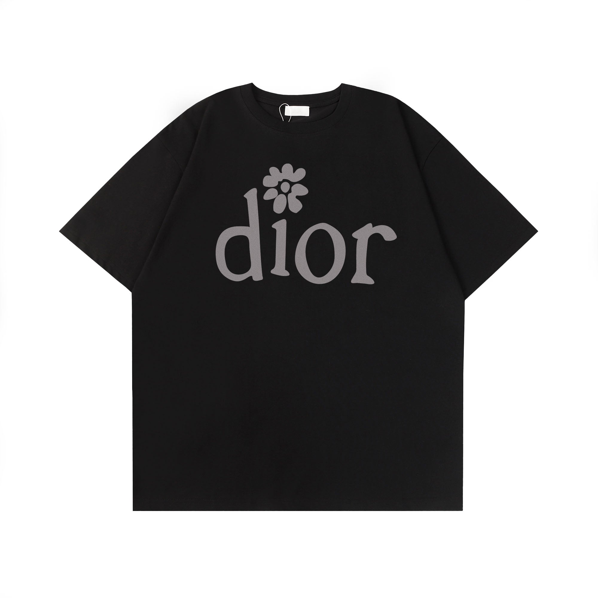 Creative floral print T-shirt